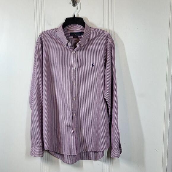 Ralph Lauren Men's (Purple -Burgundy) button down shirt. - Picture 1 of 7